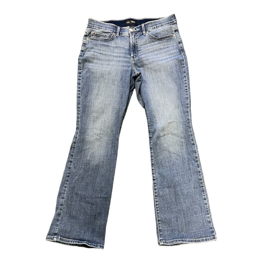 Lee Women's Regular Fit Bootcut Mid Rise Jeans Size 14 Medium Blue